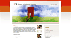 Desktop Screenshot of instituteforprofessionaled.org