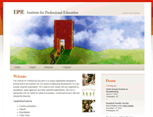 Tablet Screenshot of instituteforprofessionaled.org